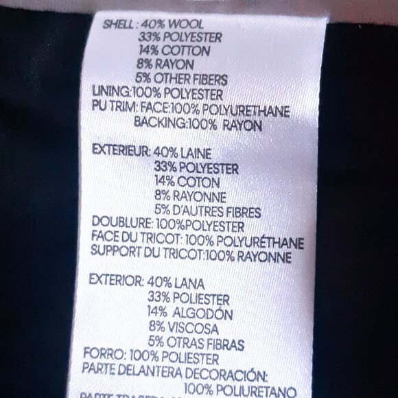 Calvin Klein SZ M Wine Mid Length Zippered Women's Winter Coat - Picture 12 of 16